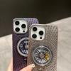 For iPhone 16 Pro Case Compatible with MagSafe Gyroscope Kickstand Heat Dissipation PC Back Cover