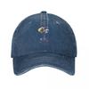 Space Travel Astronaut Print Baseball Cap Fashion Distressed Cotton Snapback Cap Unisex Outdoor Workouts Adjustable Fit Hats Cap