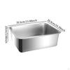 Cat Litter Box Toilet Stainless Steel Bedpan High Sided Easy To Clean Open Top Splashproof for