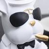 Художественные фигурки бульдогов с палитрой, скульптура-хранилище из смолы, поделки для прихожей, конфеты, мелочи, товары для дома, для гостиной