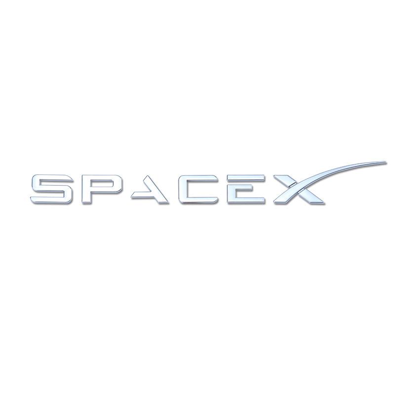 1 шт. Красивые АБС наклейки с логотипом букв Spacex для Model 3 X Y S CarRaer Эмблема багажника Значок Рестайлинг Аксессуары для автомобиля