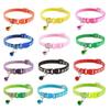 Hot Pet Cat Bell Collar Dog Print Cat Collar Multi-color Optional Necklace Ring Cat Rope Collar Pet Supplies
