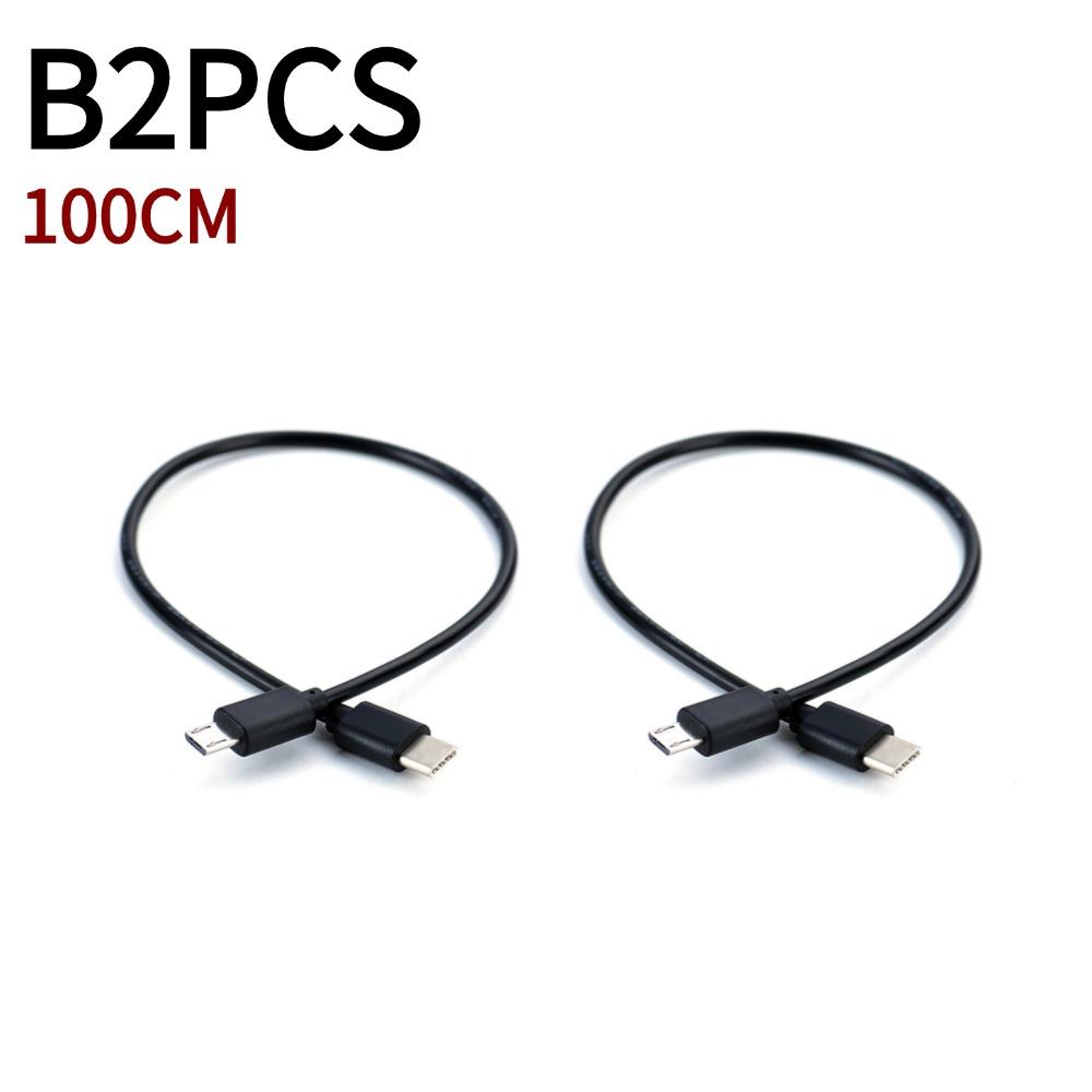 1/2/3 шт. Кабель OTG с обратной зарядкой Type-C на Micro USB Папа-Папа 30/100 см для Xiaomi Huawei OD3,5 мм Черный Кабель для передачи данных