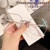 Popular Frameless Diamond Trimmed Reading Glasses Plain and Fashionable Anti Blue Light Reading Glasses Women's Reading Glasses