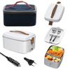 1.8L Large Capacity Portable Heated Lunch Box 304 Stainless Steel Electric Bento Box For Home Office Car
