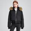Hooded Fur Collar Cotton Clothes Women's Winter New Short Cotton-padded Clothes Bread Clothes Jacket