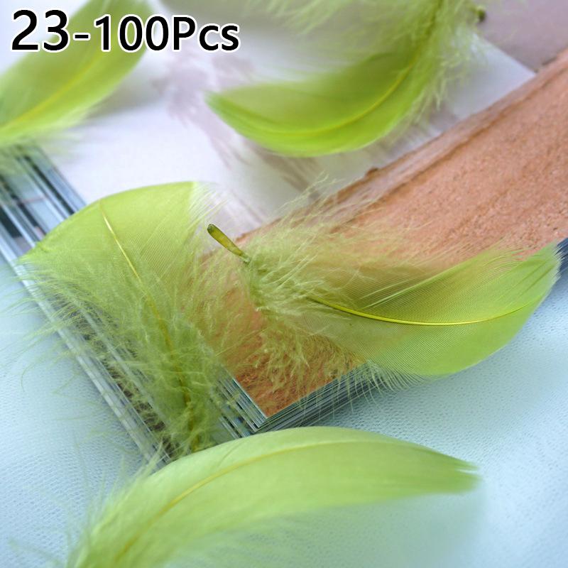 100pcs 6-12 Cm Natural Colourful Goose Feather Plume for Wedding Party Clothing Decoration DIY Craft Feathers