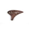 TNG Ocarina, Brown, 12-Hole, AC Single, with Case, Premium Quality, for Wind Instruments, Purple Sand