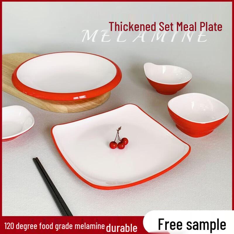 777 Two-Tone Melamine Dinner Plate