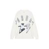 Jordan Flight MVP 85 Letter Print Sports Casual Crew Neck Long Sleeve Drop Shoulder T-Shirt Men Tops White FD6944-133