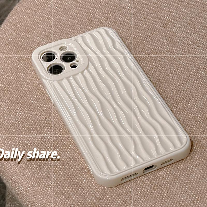 Модный Простой Чехол для Телефона с Дизайном Узора Водяных Разводов Для iPhone Air 11 12 13 14 15 16 17 Pro Max XS XR X Case