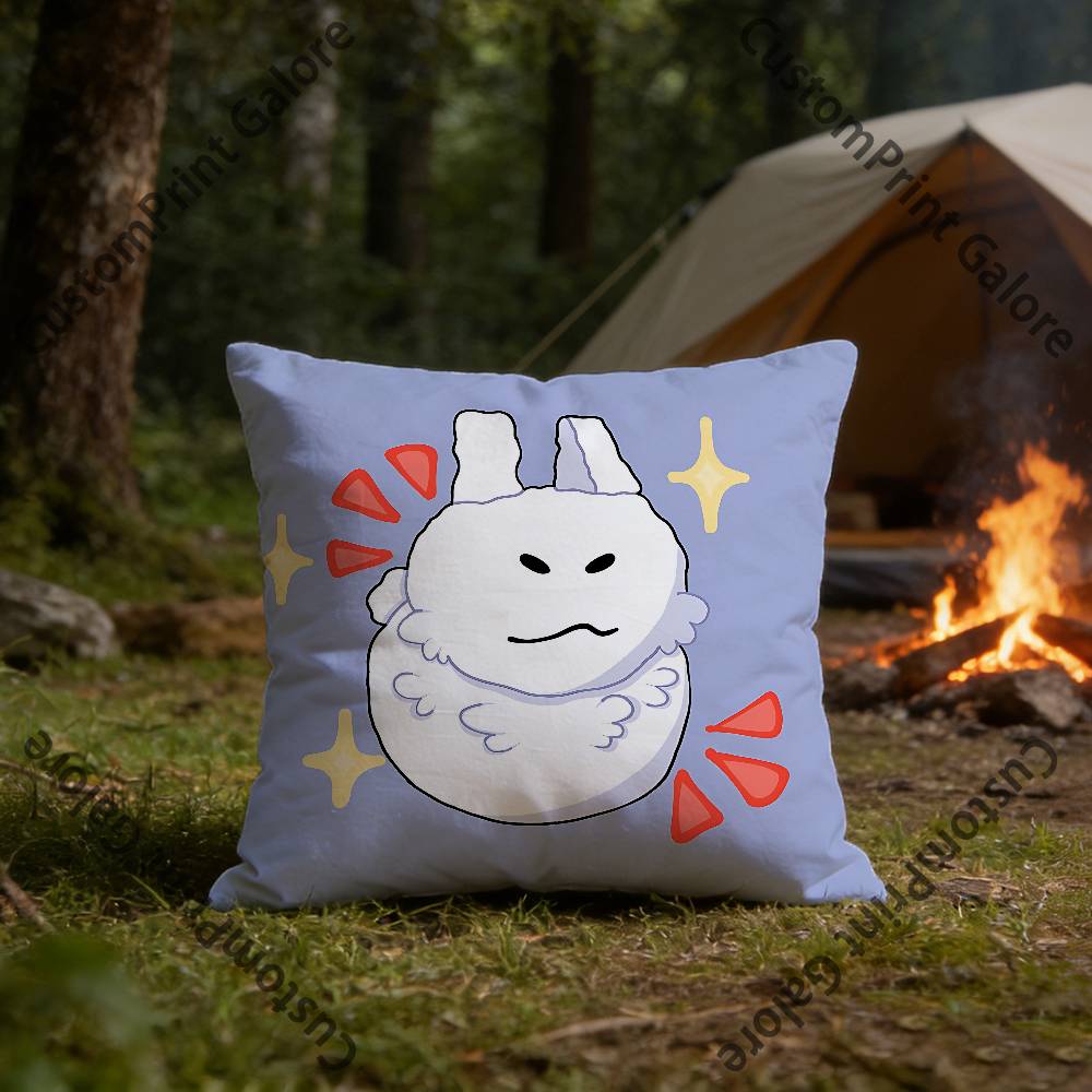 Cute GGubby Pillow Cover Polyester Square Cushion Case 45 cm Decorative for Home Couch Bed Car Decor