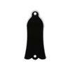 2 Holes Bell-Shaped Pvc Truss Rod Cover Plate Scroll Plate For Guitar Black