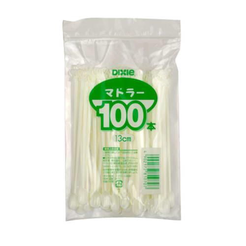 Dixie Japan Muddler #130 White, 100 Pieces, Zipper Type