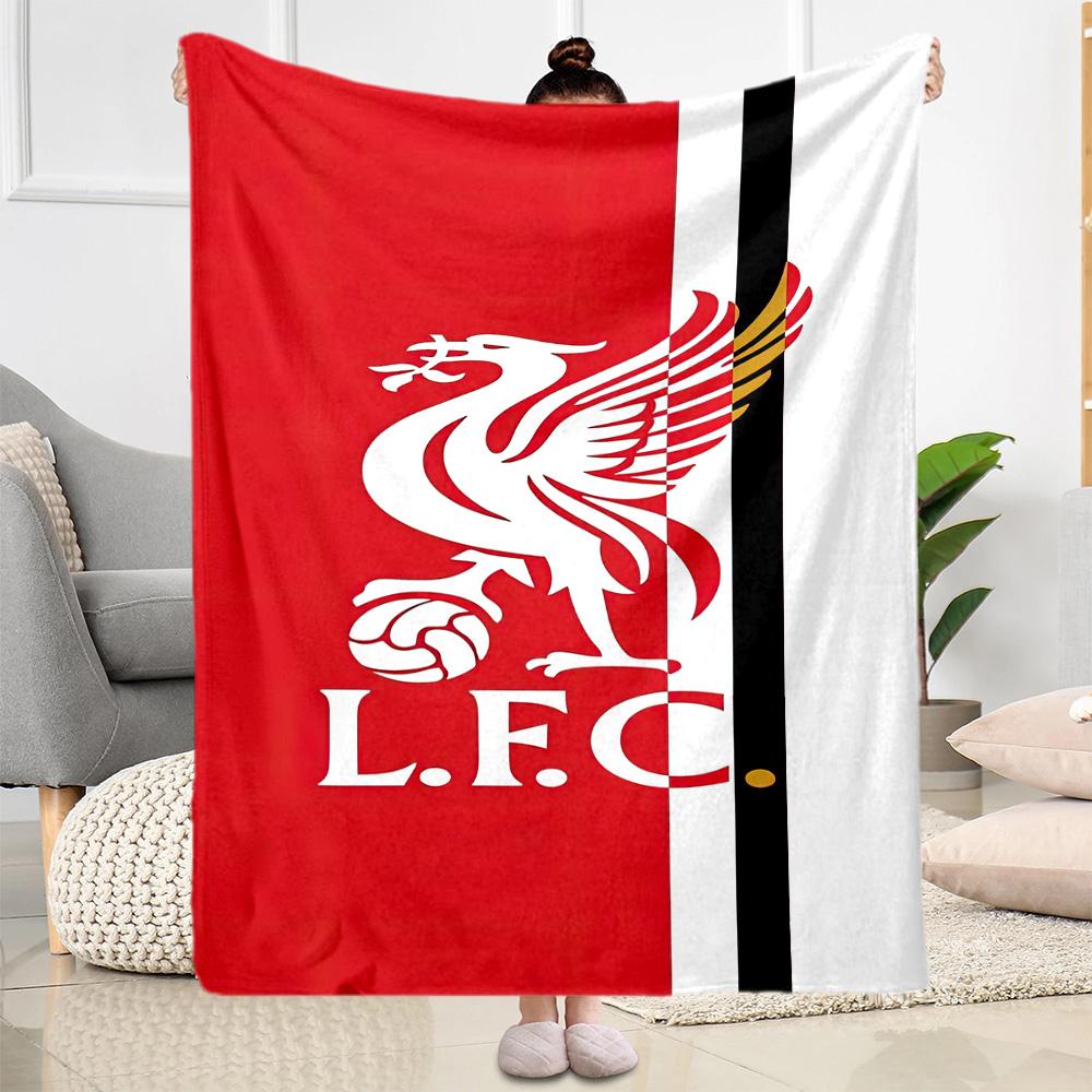 Liverpool Football Club Blanket Comfortable Perfect For Office Chair Picnics Chair Four Seasons Universal Modern Style Gifts For Family Or Friends