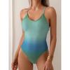 Women Gradient Camisole One Piece Bikini Female Push Up Swimwear Beachwear Ladies Swimming