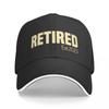 Винтажная шляпа для гольфа на пенсии 2023, унисекс, шляпа Snapback, подарки на пенсию, официальная регулируемая посадка кепка для гольфа, шляпа