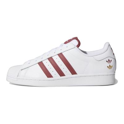 Кроссовки унисекс Superstar White Quiet Crimson Cloud-White с золотой фольгой GY0976