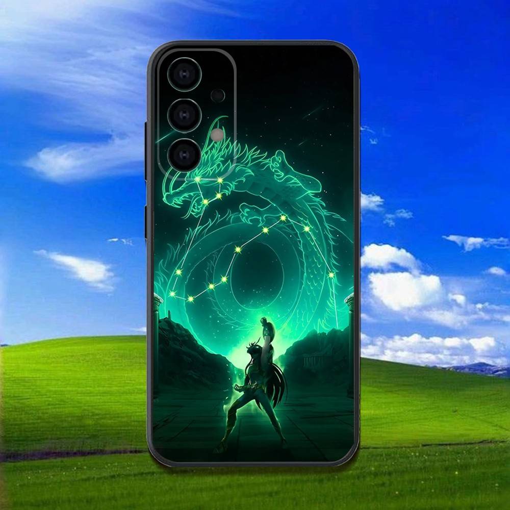 Чехол для телефона Samsung Galaxy A13, A21s, A22, A31, A32, A52, A53, A71, A80, S - Рыцари Зодиака Святого Сейи, Мягкий Черный Корпус