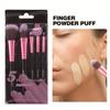 5PCS Makeup Brush Set Halloween Christmas Gift Smash Flour Rouge Brush Face Powder Blusher Brush, Eye Shadow Brush Makeup Tools