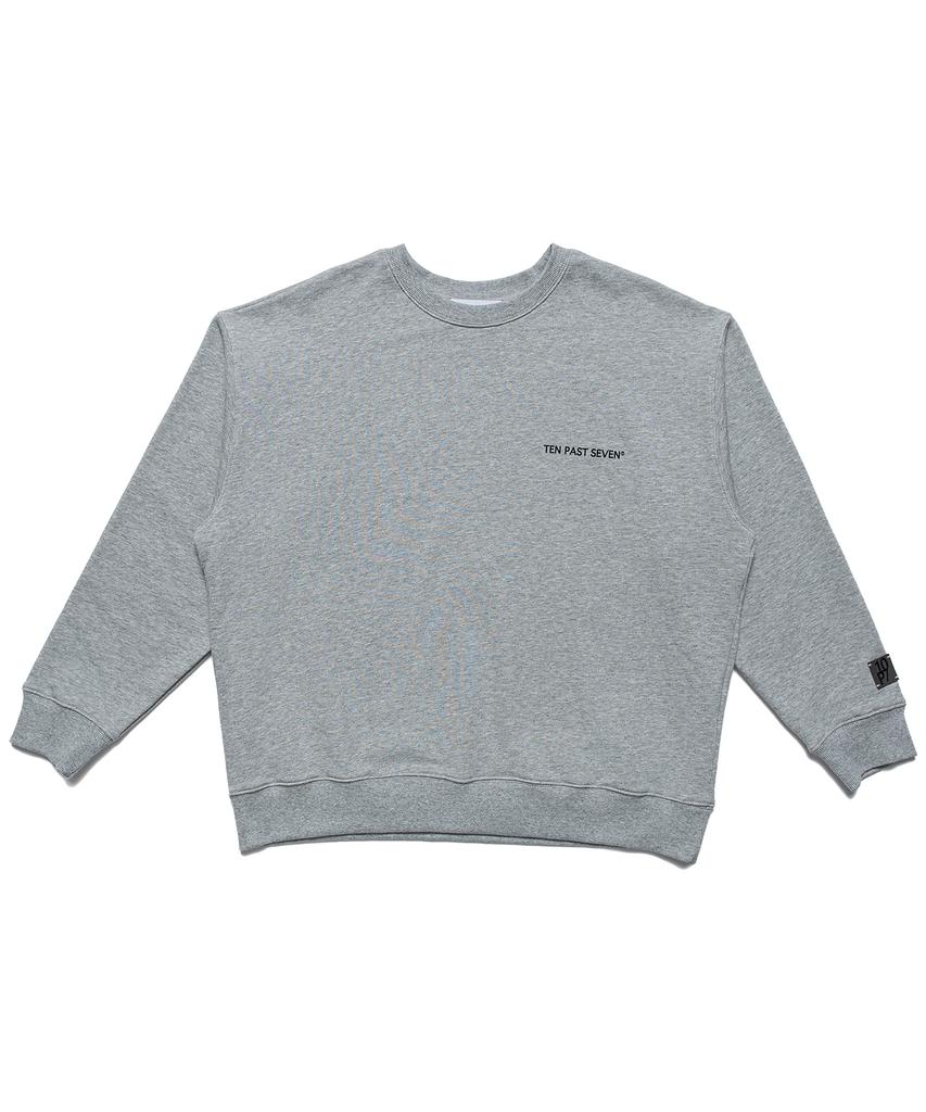 TEN PAST SEVEN Oversized Sweatshirt - Grey