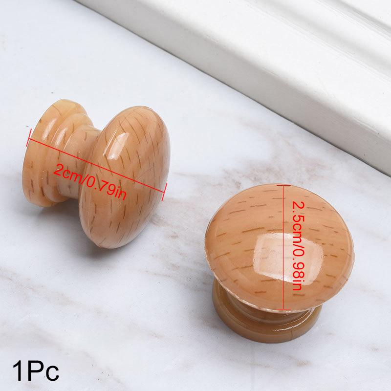 Дверная ручка круглая из натурального дерева, ручка для ящика шкафа, дверные ручки для шкафа, мебельные ручки, фурнитура для кухонной мебели