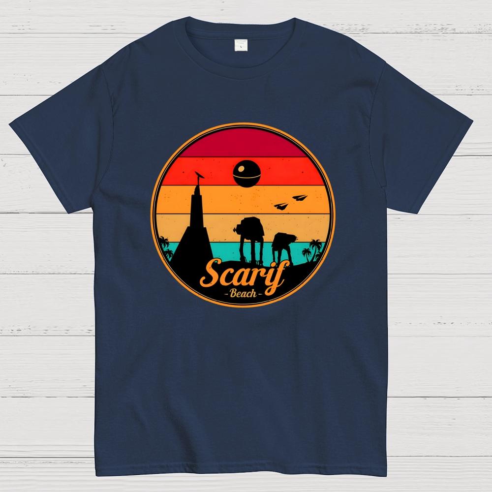 Vintage Scarif Star Battles Cotton Summer Casual Cool Loose T-Shirt