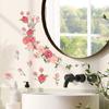 Wall Art Sticker Pretty Mural DIY Rose Flower Decal Living Room Background Mirror Decor Household Supplies