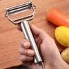 Кухонная овощечистка, терка для картофеля, нержавеющая сталь, строгальный станок для дыни, овощечистка с двойной головкой, домашняя овощечистка, фруктовая овощечистка, овощечистка для моркови