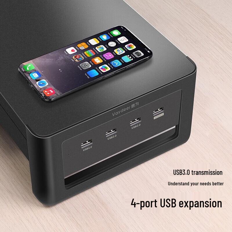 Подставка для монитора Luwei с USB-хабом и ящиком для хранения