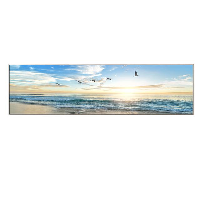 Природный пейзаж, холст, картина, пляж, закат, мост, постеры и принты, настенные художественные картины для гостиной, домашний декор, без рамки