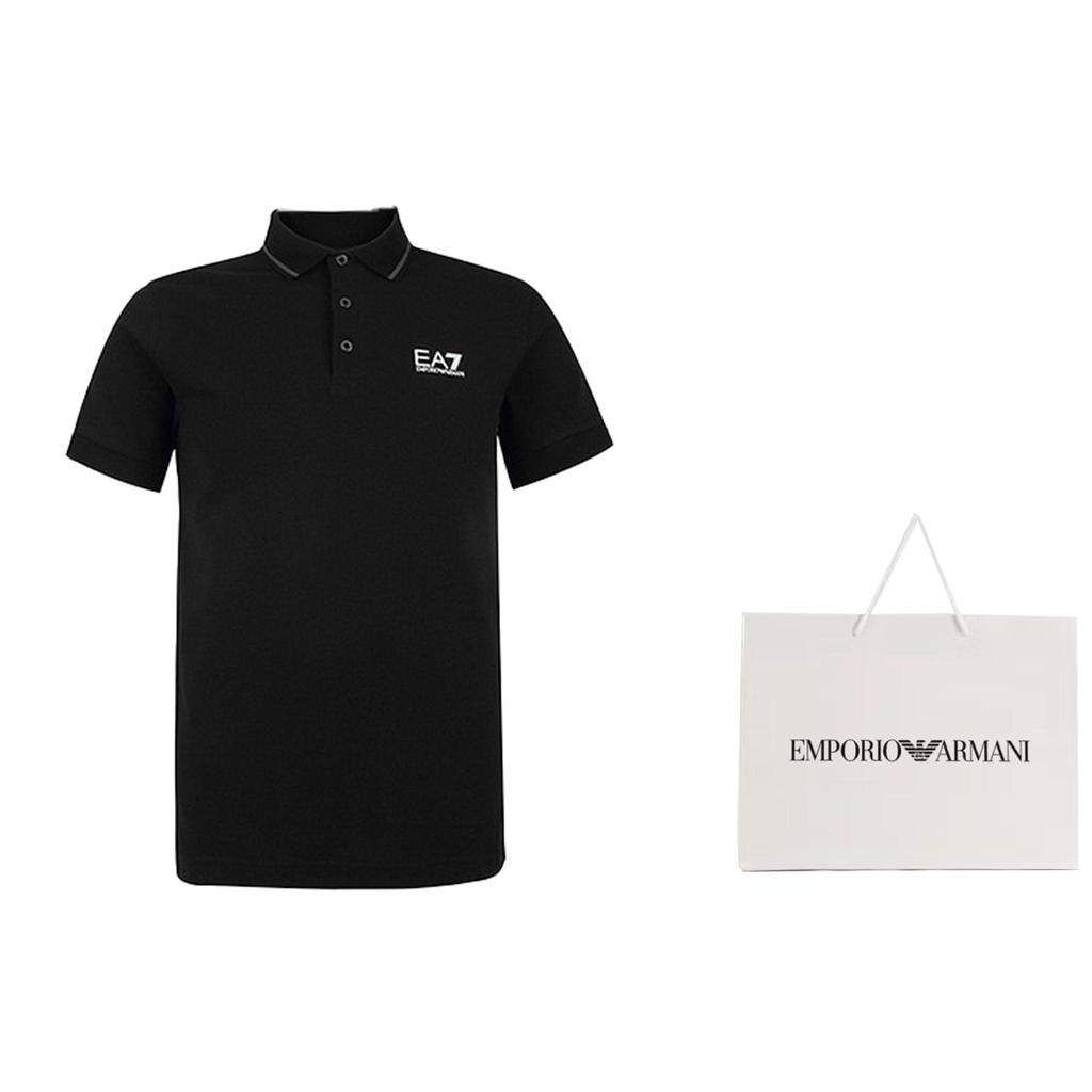 EMPORIO ARMANI EA7 Polo Shirt Men's Black 8NPF06-PJ04Z-1200