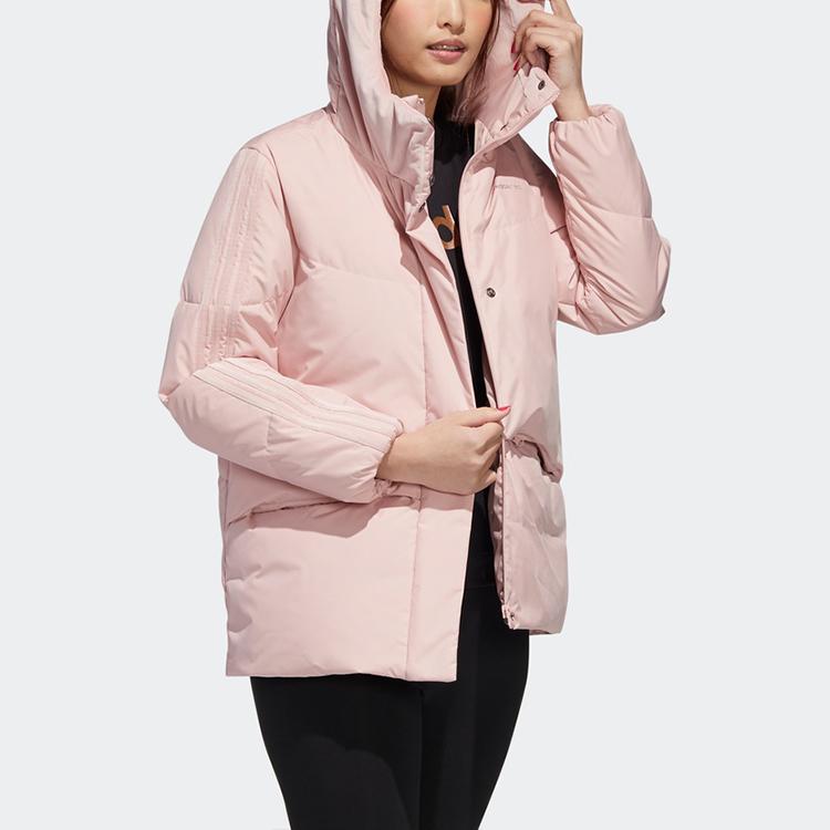 adidas Женская пуховая куртка с капюшоном Neo Warm Sports Ярко-розовая GJ8799