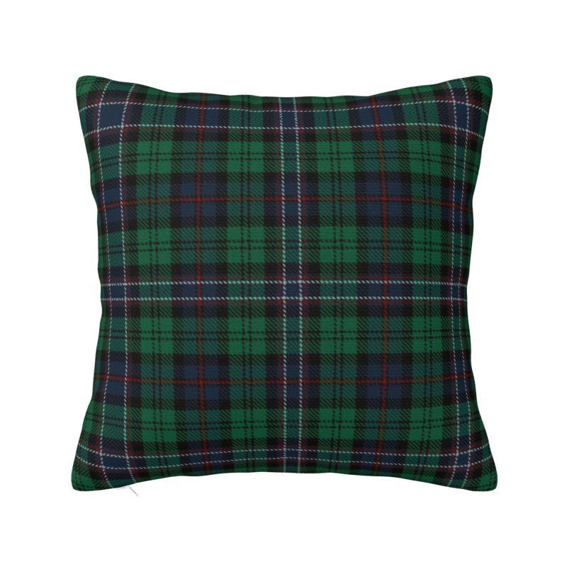 Black Watch Scottish Tartan Plaid Cushion Covers 40x40cm Polyester Throw Pillow for Car Square Pillowcase Home Decorative