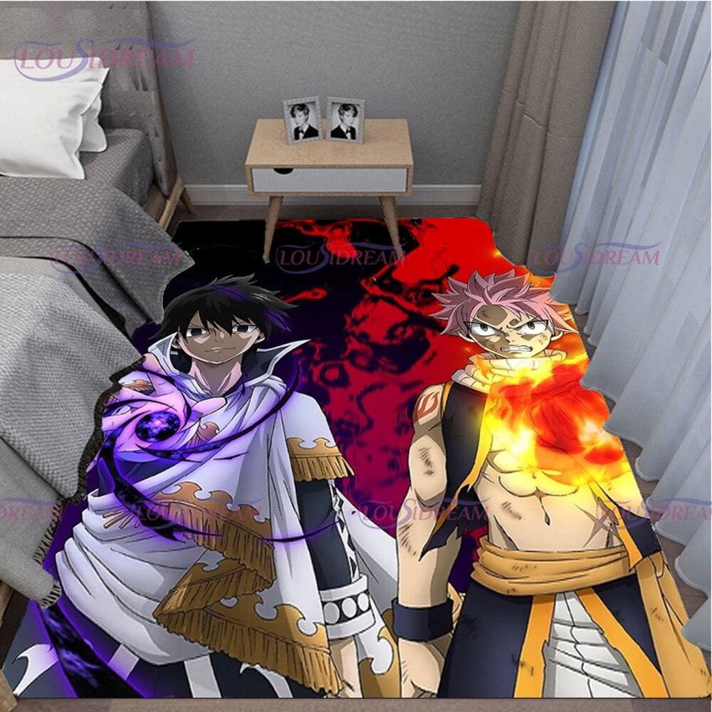 3D Printed Fairy Tail Carpet Rugs for Livingroom Anime Area Rug Bedroom Home Decoration Doormat Rugs Floor Mat Birthday Gift