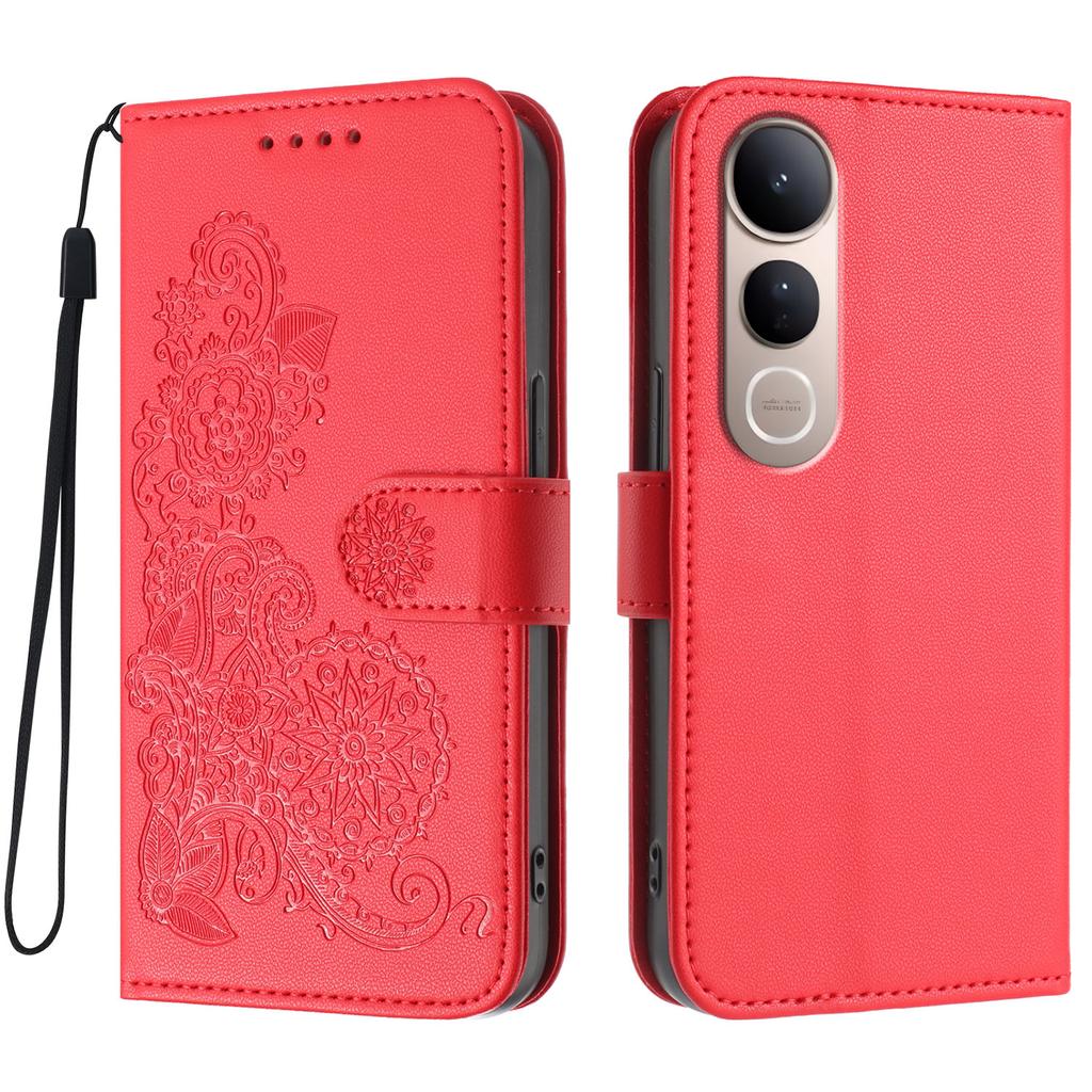 For vivo V50 Lite 4G/vivo V50 Lite 5G Phone Cases Mandala Flower Leather Wallet Mobile Cover with Strap