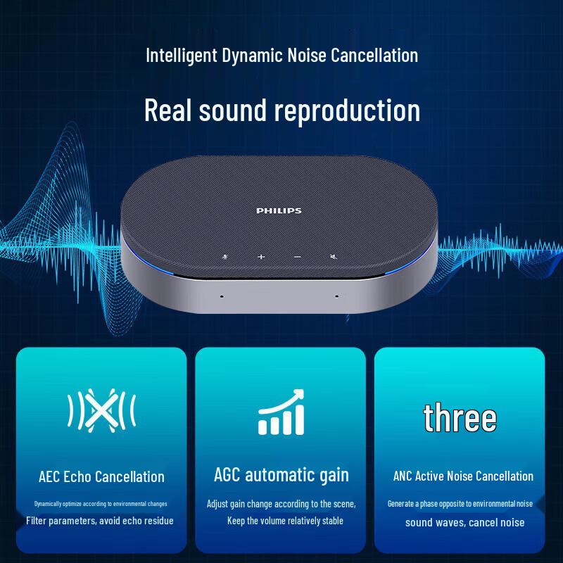 Philips 10x Zoom Camera & 3 Wireless Mics Conference Solution (CN version)