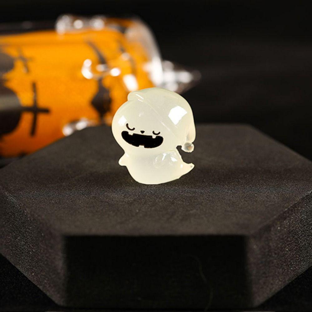 Mini Ghost Pumpkin Ornaments Cartoon Ghost  Animal Miniature Figurine  Car Decor