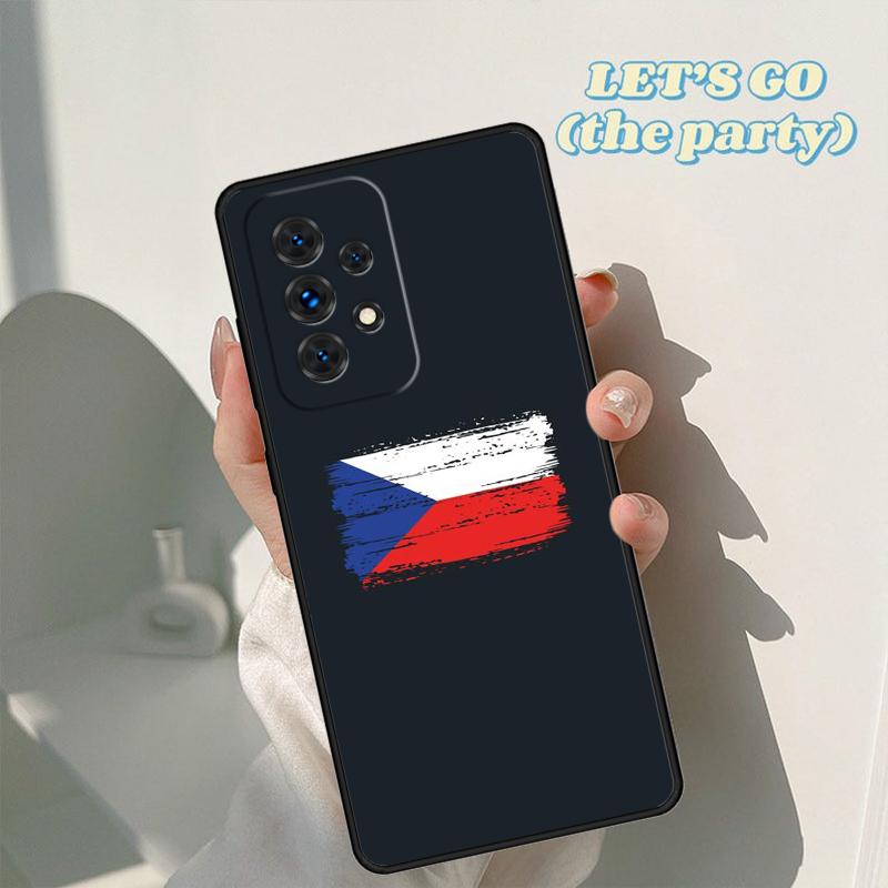 Czech Republic Flag phone case For Samsung Galaxy A42 A31 A40 A51 A71 A32 A80 A91 A52 A72 A73 A20e A21S A50 A70 A11 A12 Cover