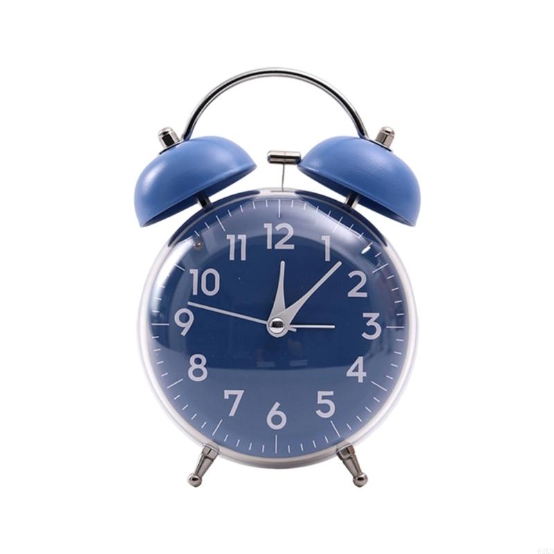 62KD Analog Alarm Clock Double Alarms Quiet Operating Large with Night Light