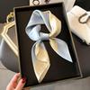 Versatile Faux Silk Small Square Scarf - Elegant Neck Accessory for Spring and Summer