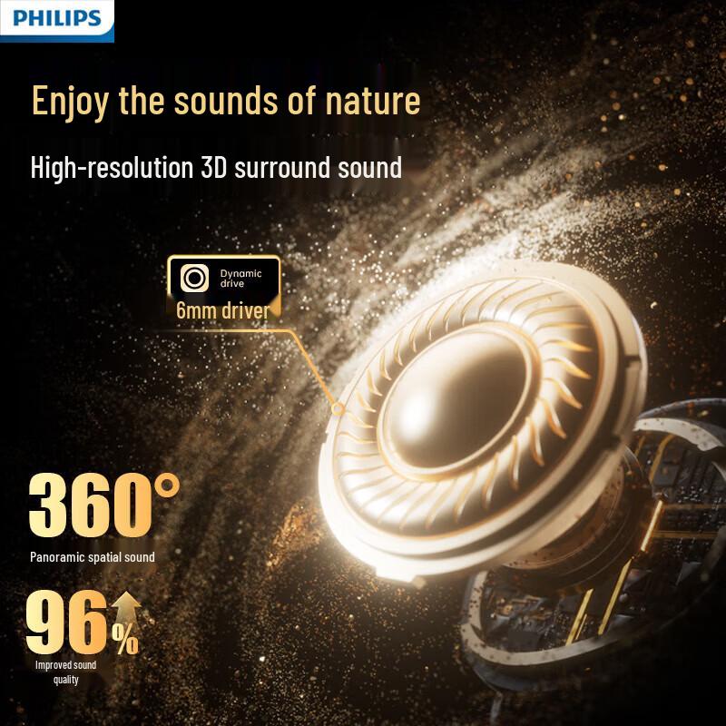 Беспроводные наушники-вкладыши Philips TAT2320 с шумоподавлением