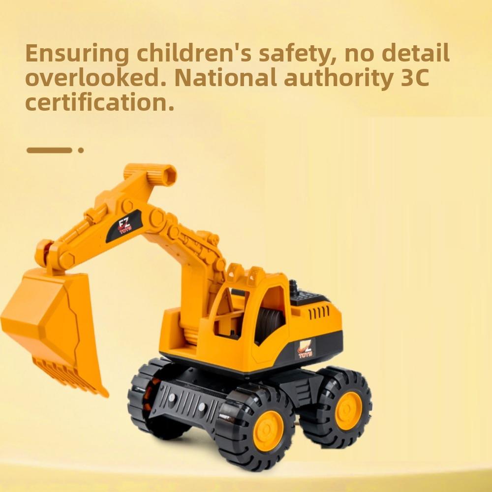 3 Styles Small Excavator Plastic Dump Truck Toy High Quality Kids Digger Toys  For Children