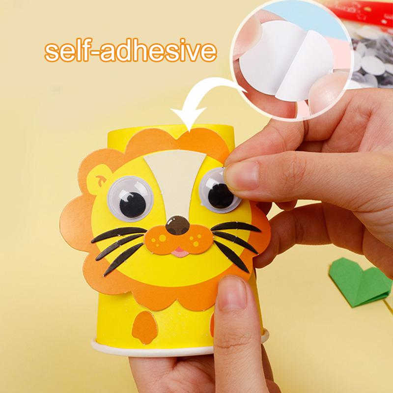 100 шт./упак. Самоклеящиеся глазки-шарики для кукол, аксессуары, глаза для DIY, скрапбукинга, поделок, рукоделия, ручной работы, игрушек TMZ