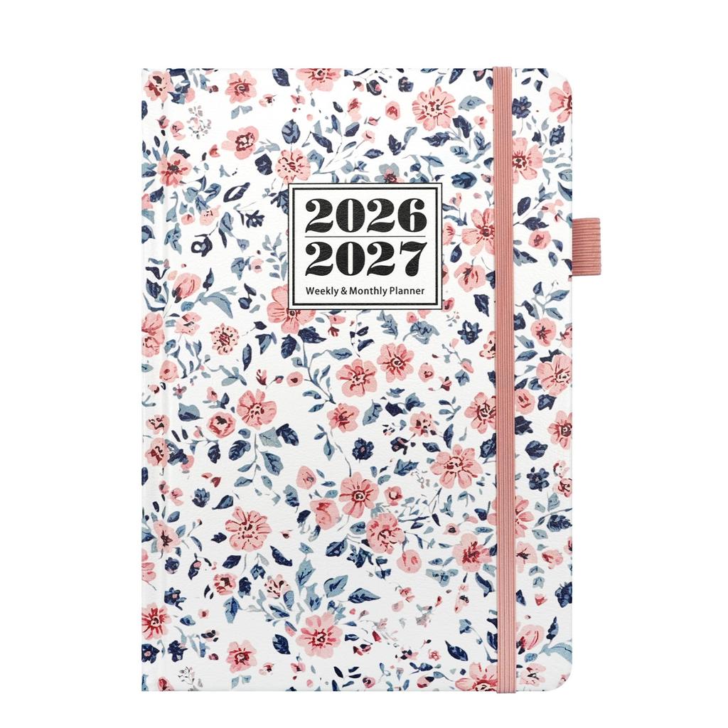 Планировщик расписания на 2026-2027 годы, английский, размер A5, 72 страницы / 144 страницы, Ежедневник/календарь/блокнот