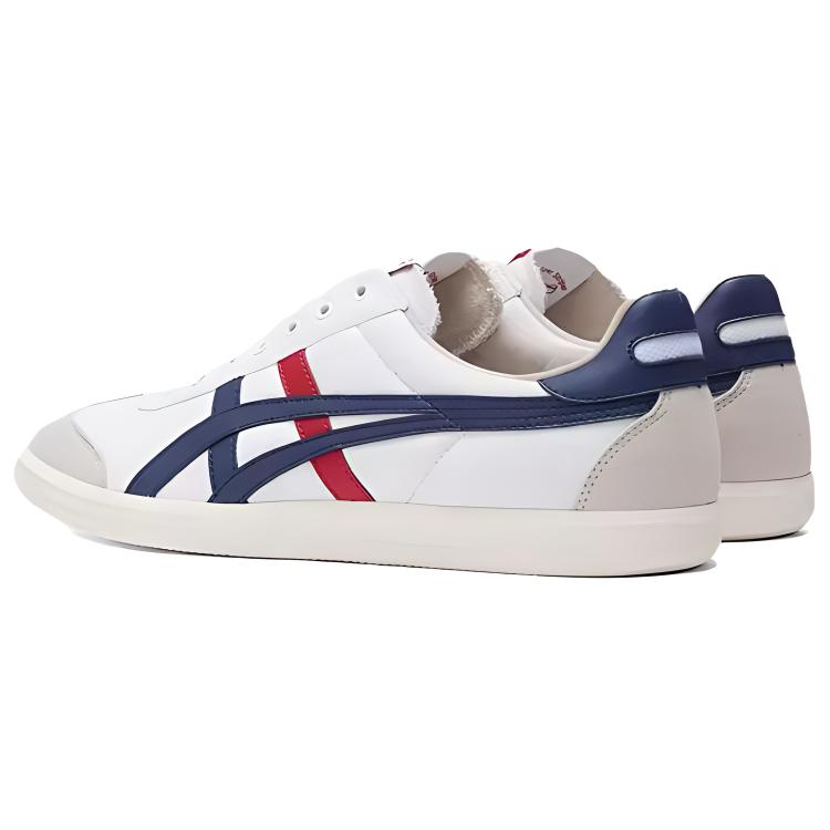 ONITSUKA TIGER Tokuten Слипоны Повседневные Удобные Нескользящие Прочные Низкие Кеды для Скейтбординга Унисекс кроссовки Белый Синий 1183C129-100