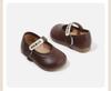 Spring 2026 Girl's First Steps Soft Sole Leather Shoes, Korean Style Fashion Princess Shoes.