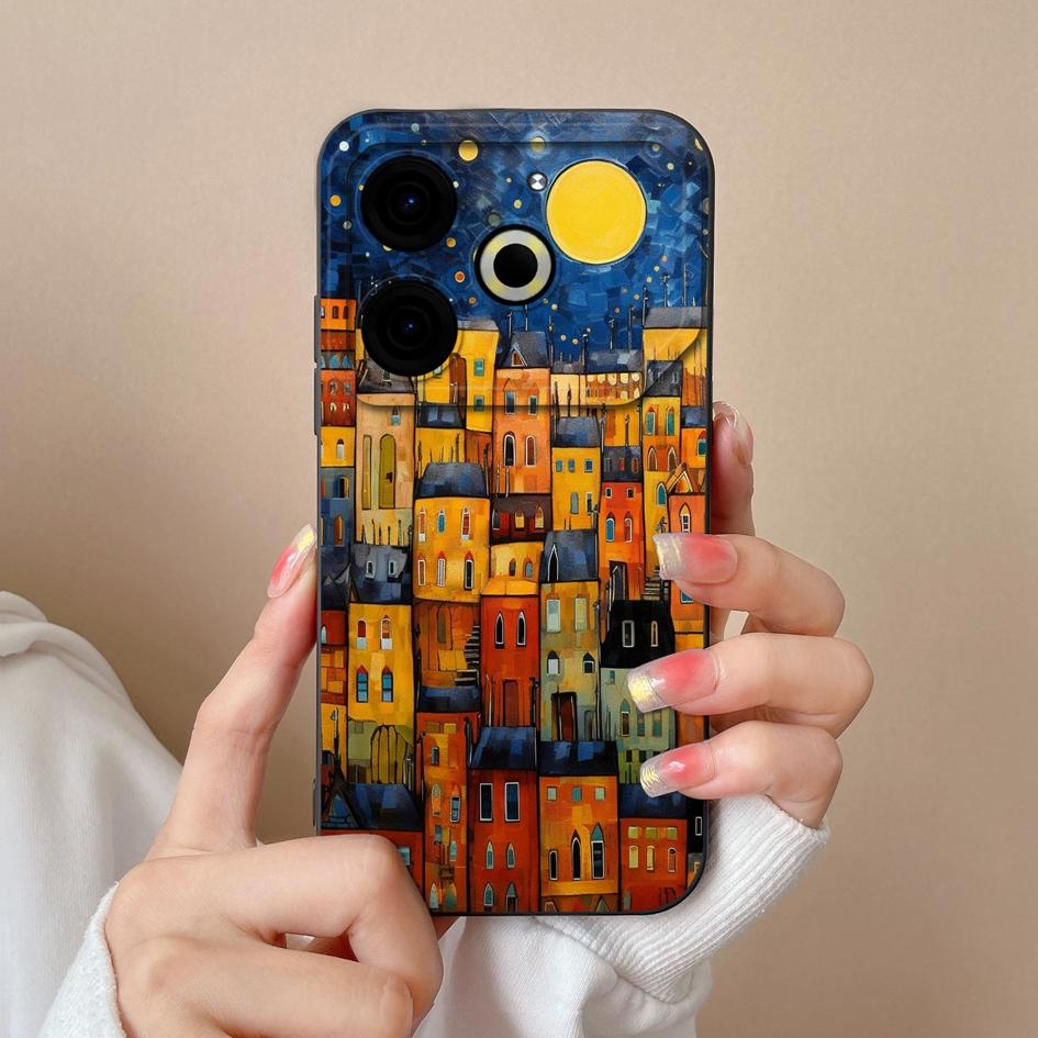 Чехол для телефона Tecno Camon 30 Pro Spark 20 Pop 8 Hot 40i Pova 6 Neo, задние чехлы с красивыми цветами и растениями, мягкий силиконовый бампер с защитой от падения, корпус корпуса