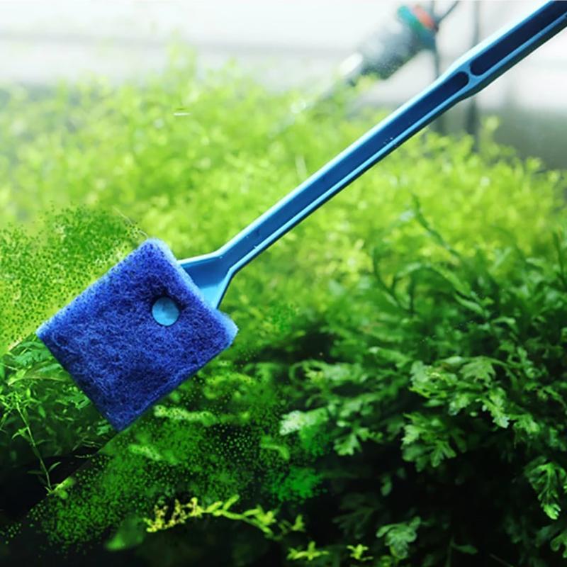 Щетка для чистки головок с 2 пластиковыми губками, аксессуары для аквариума