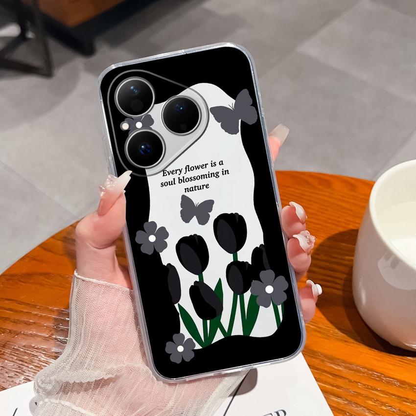 Для Huawei Honor 400 Magic5 Pura 80 Ultra Pro Прозрачный противоударный чехол для телефона с милым узором панды, мягкий силиконовый чехол премиум-защиты для корпуса Huawei